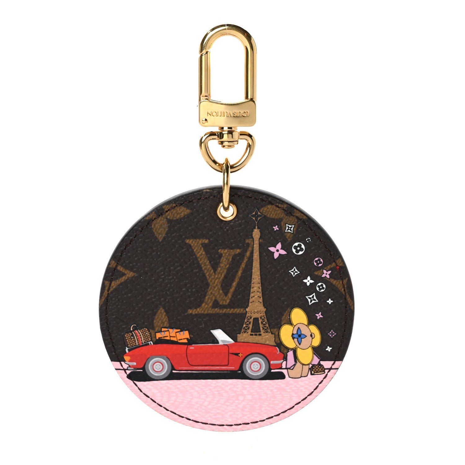 Louis Vuitton Monogram 2019 Christmas Animation Paris Bag Charm Key Ring