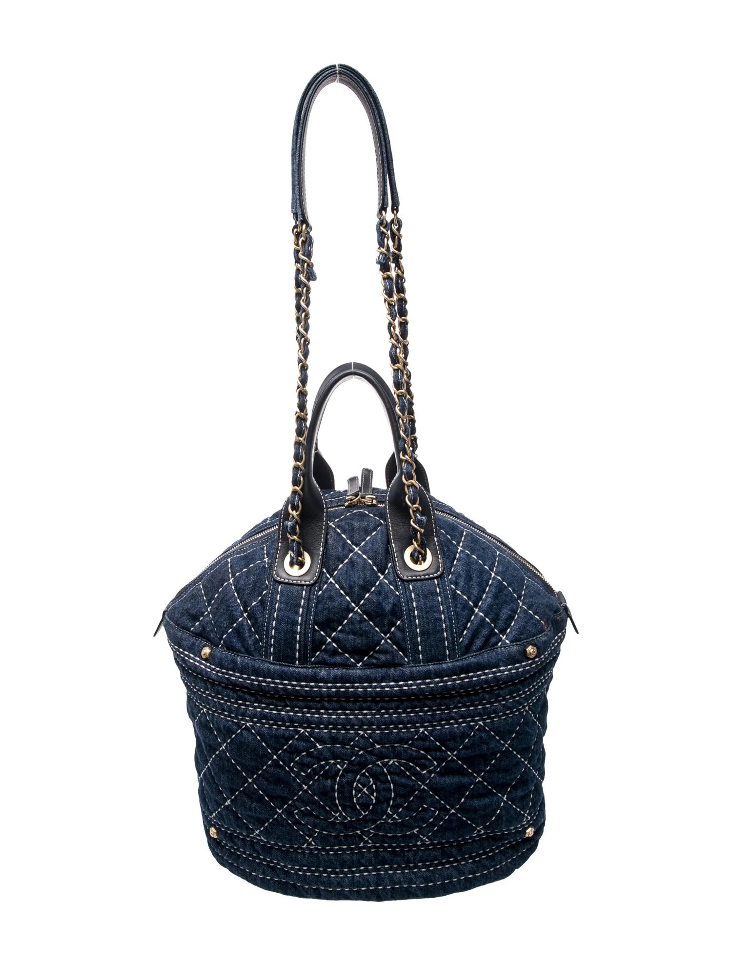 Quilted CC Denim Trip Tote