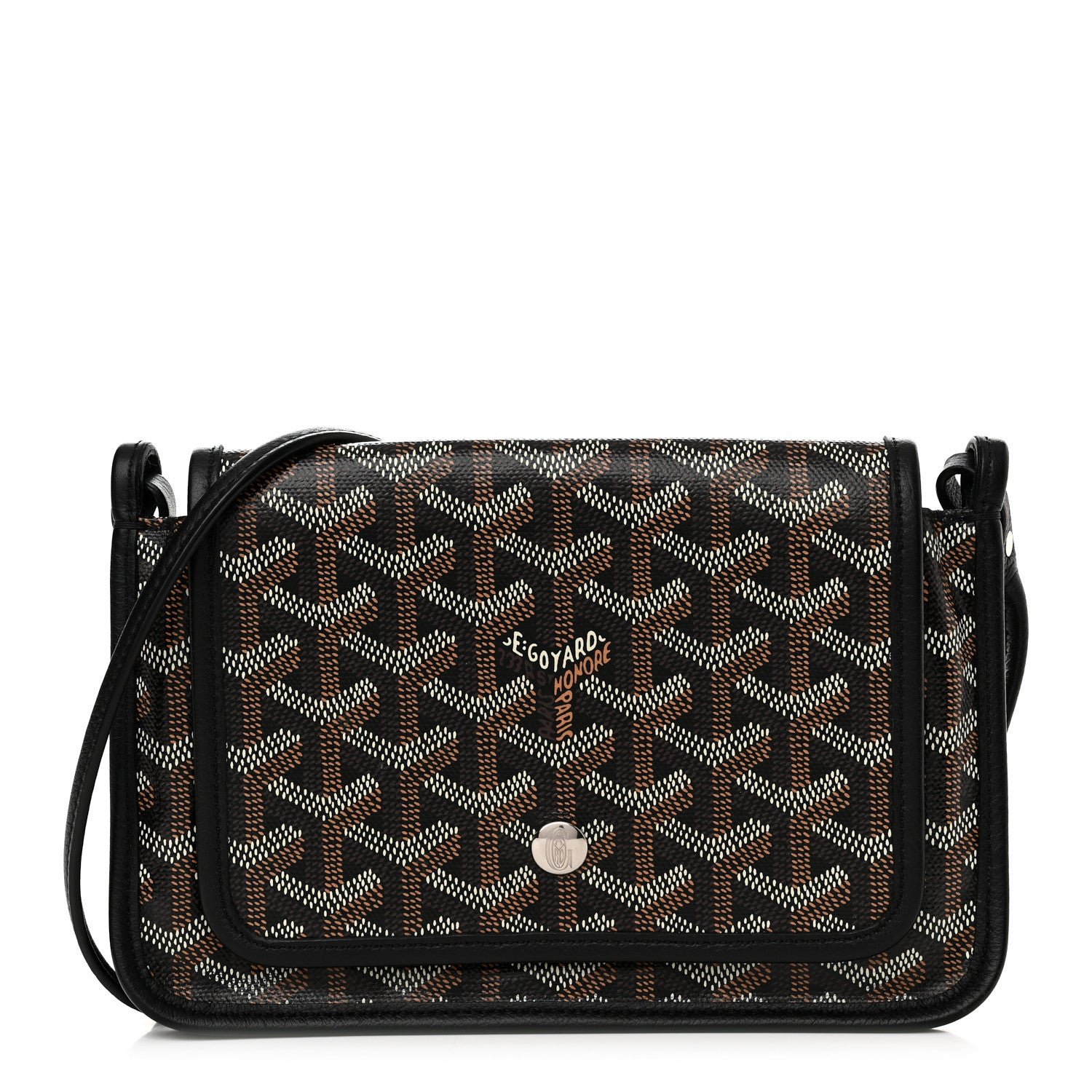 Goyard Goyardine Plumet Wallet Clutch Black