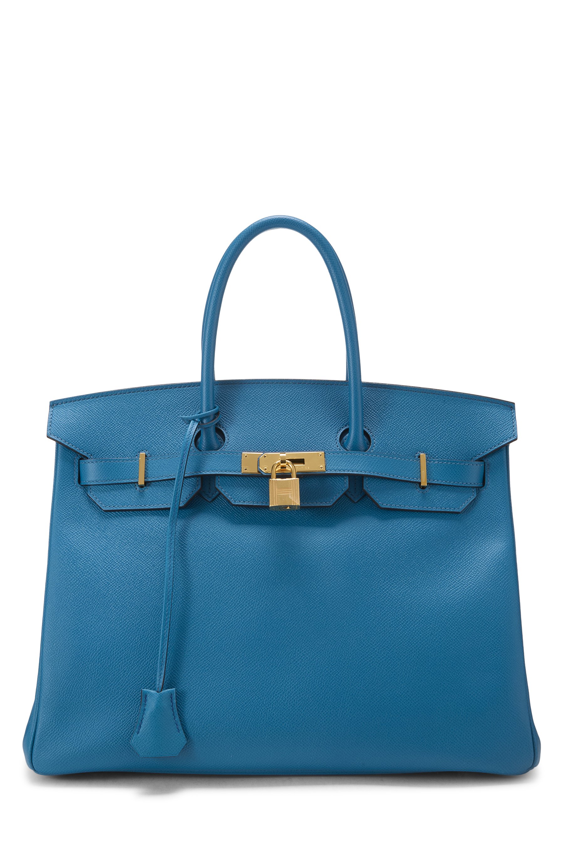 Hermes Blue Izmir Epsom Birkin 35