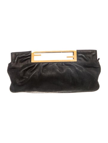 Zucca FF vintage black clutch Vintage
