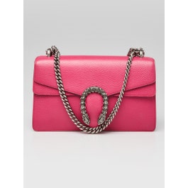 Gucci Gucci Pink Leather Dionysus Small Shoulder Bag