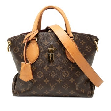 Monogram Flower Zipped Tote