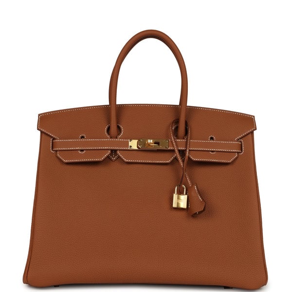 Hermes Hermes Birkin 35 Gold Togo Gold Hardware