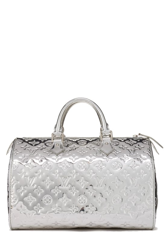 Louis Vuitton Silver Monogram Miroir Speedy 35