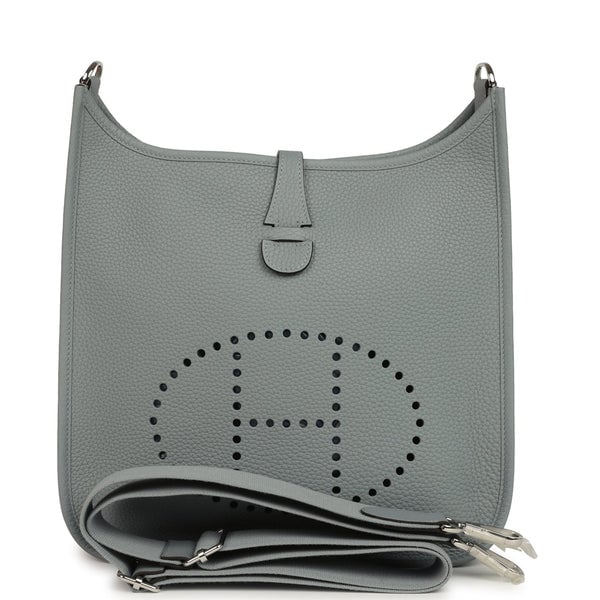 Hermes Hermes Evelyne III PM Gris Pantin Clemence Palladium Hardware