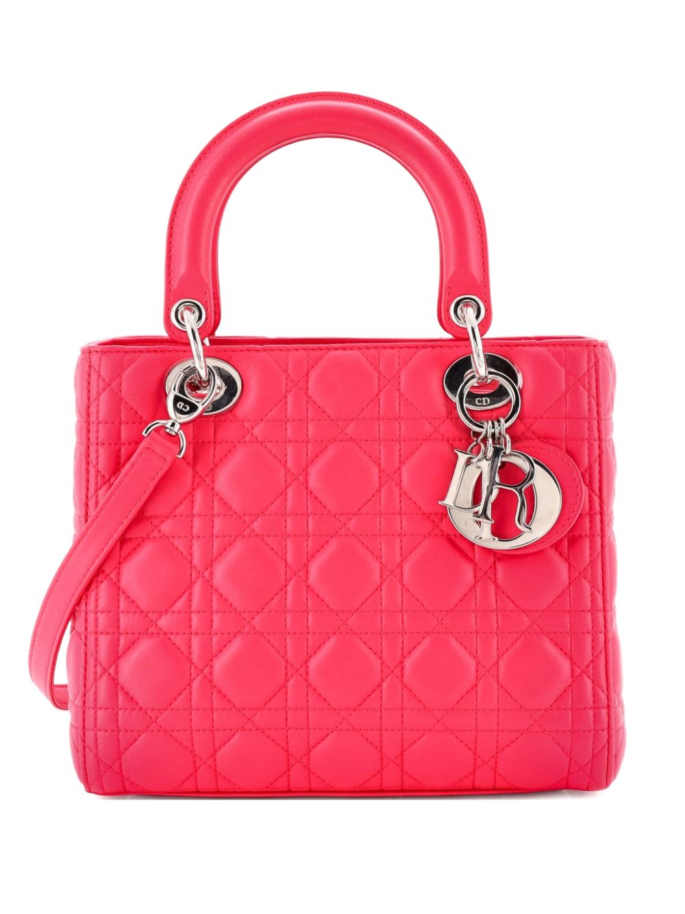 Lady Dior Bag Cannage Quilt Lambskin Medium satchel