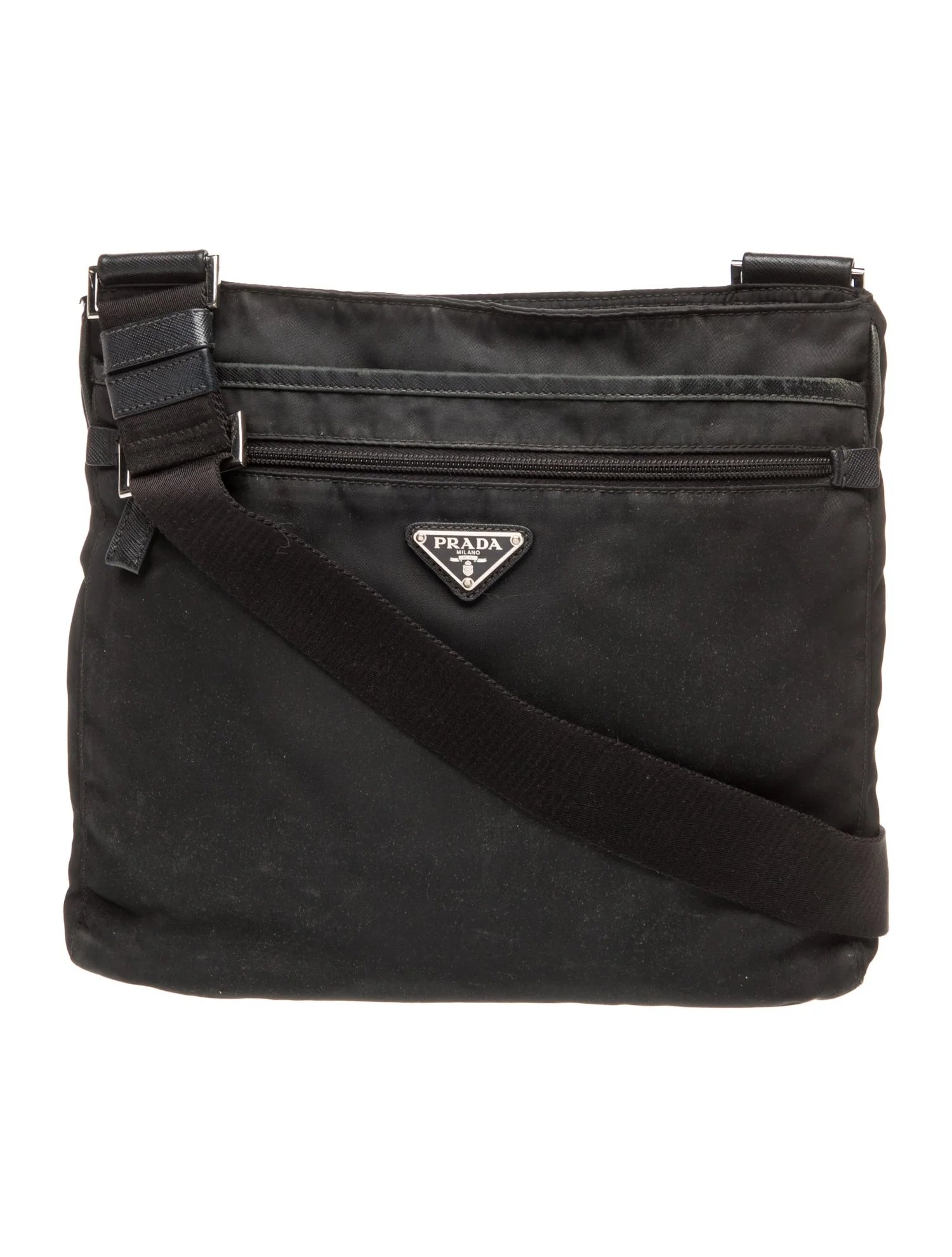 Enameled Metal Triangle Shoulder Bag