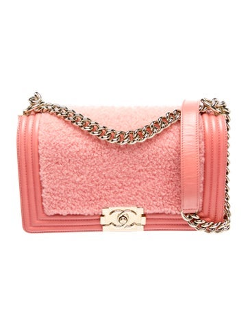 Medium Shearling Boy Bag