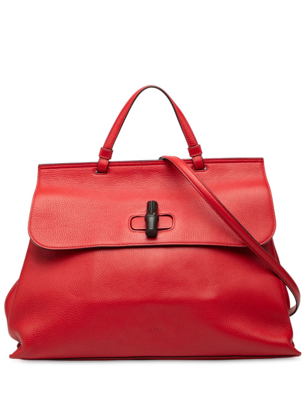 2000-2015 Large Leather Bamboo Daily satchel