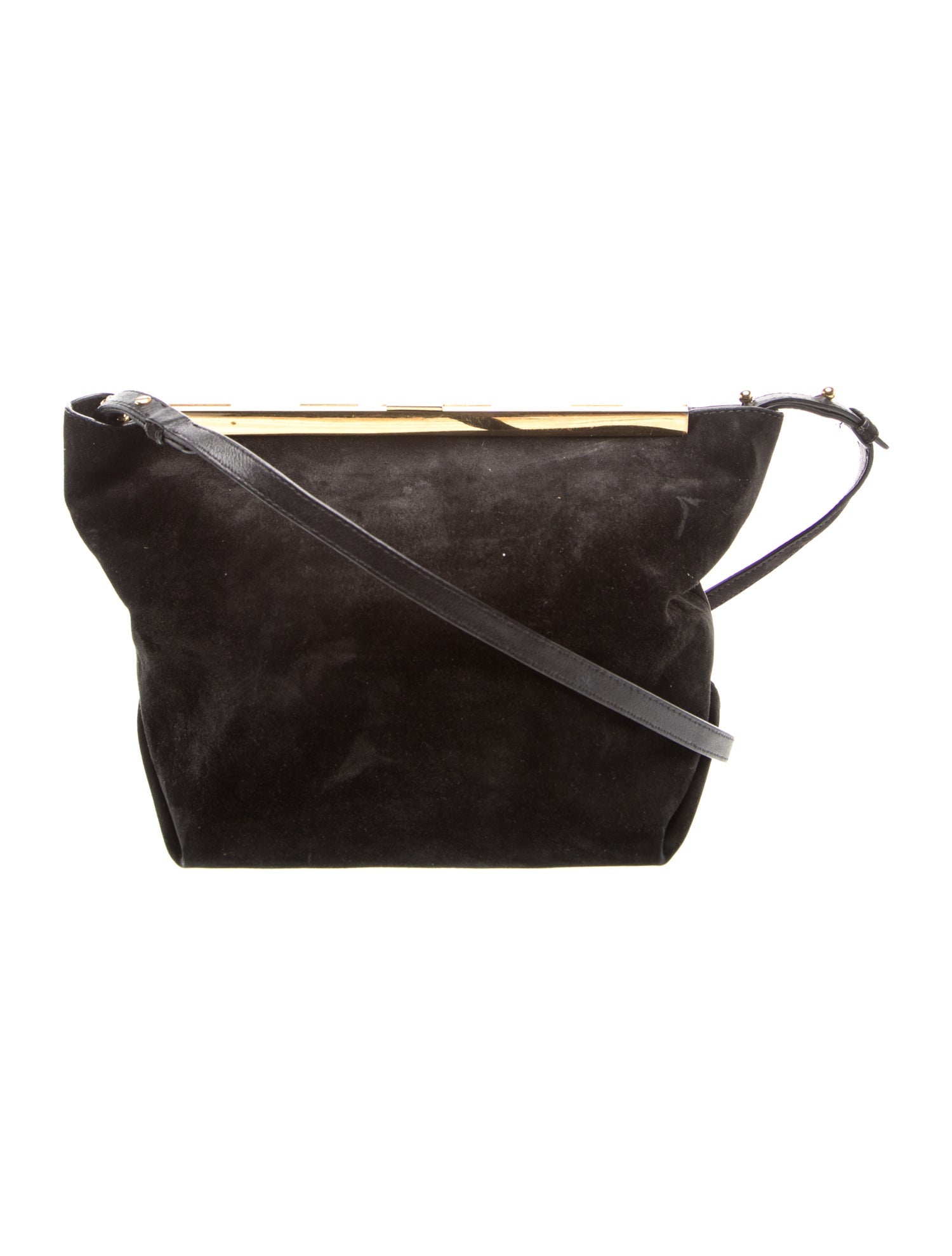 Suede Augusta Crossbody Bag Medium