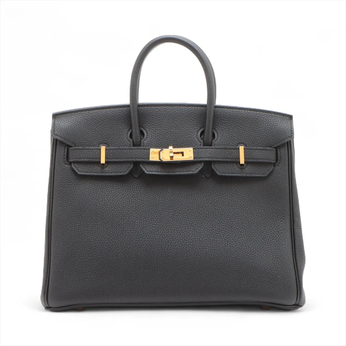 Hermès Birkin 25 Le Tournay Togo Black Gold Metal Fittings
