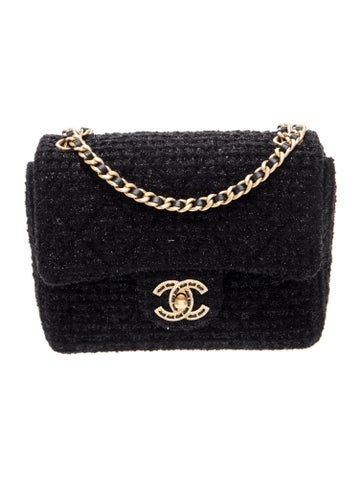 Mini Tweed Square Flap Bag