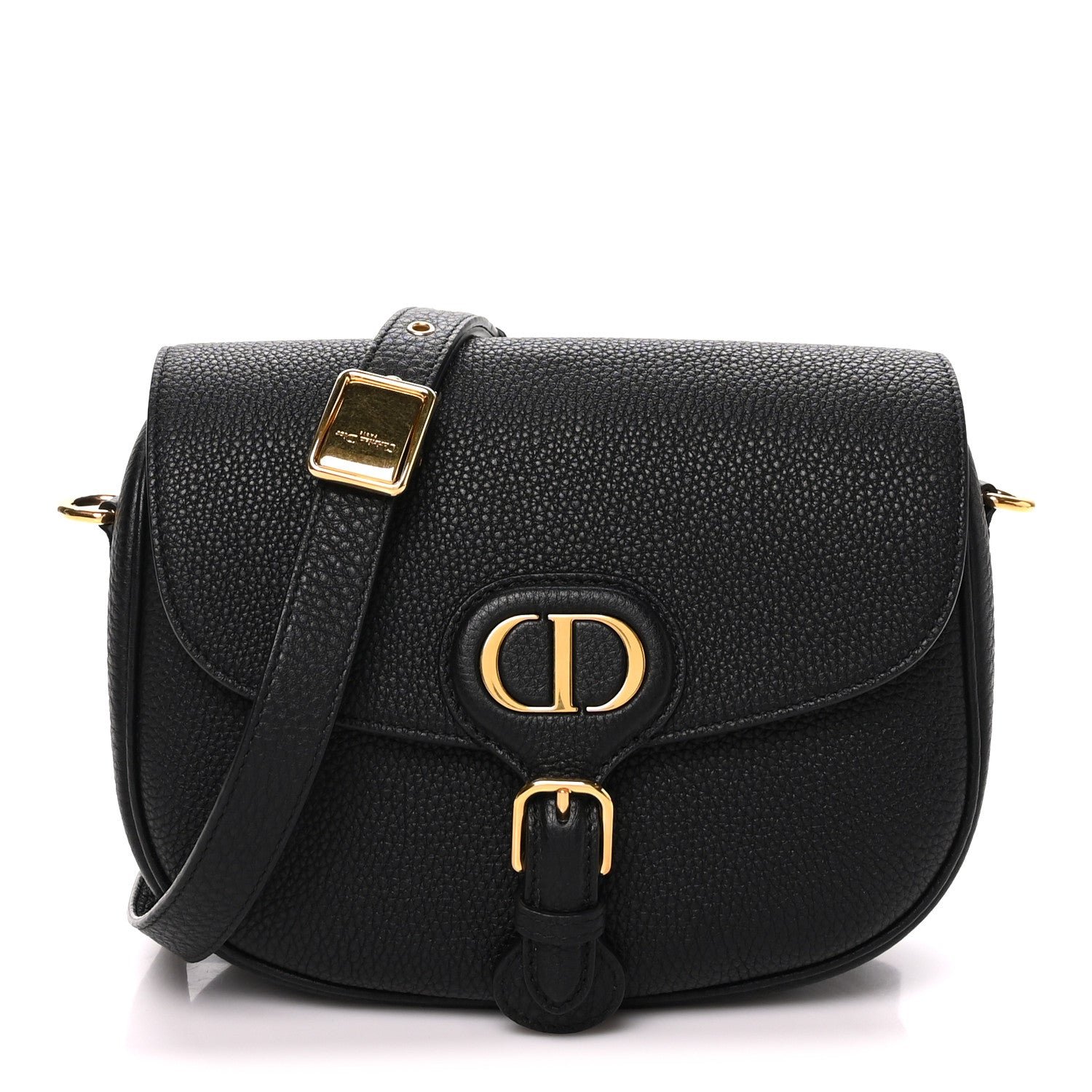 Dior Grained Calfskin Medium Bobby Bag Black