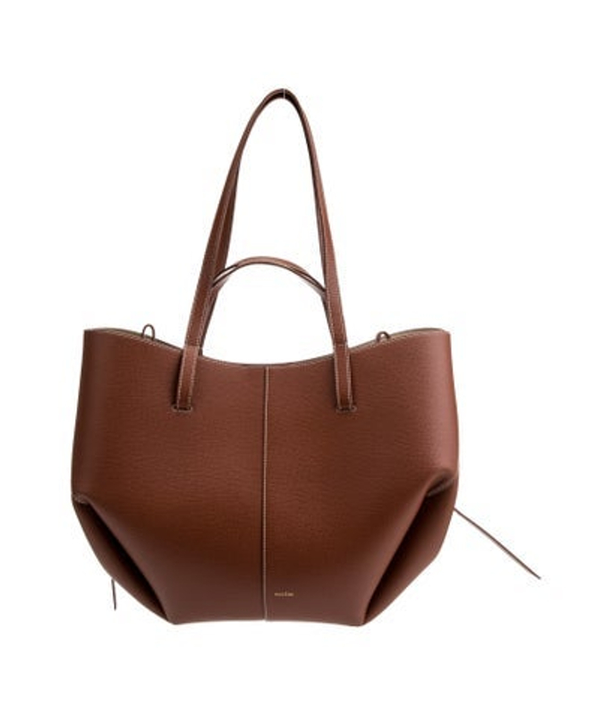 Polene Leather Top Handle Bag