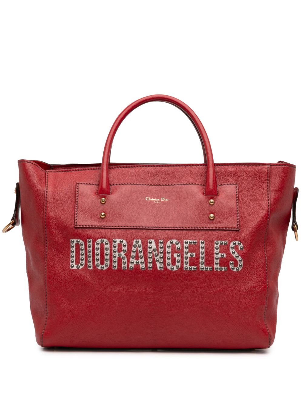 Dior 2017 Studded Goatskin Diorangeles Convertible Tote satchel