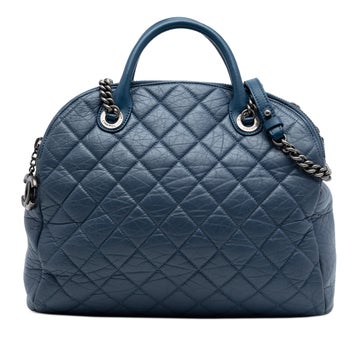 CC Quilted Aged Calfskin Bowling Bag