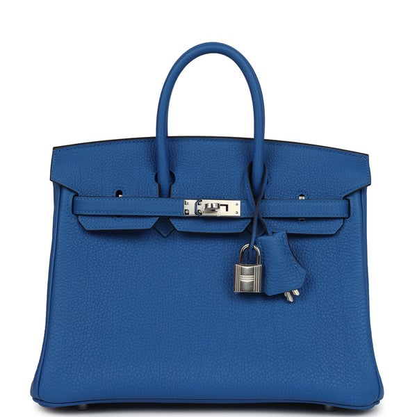 Hermes Hermes Birkin 25 Bleu Zellige Togo Palladium Hardware