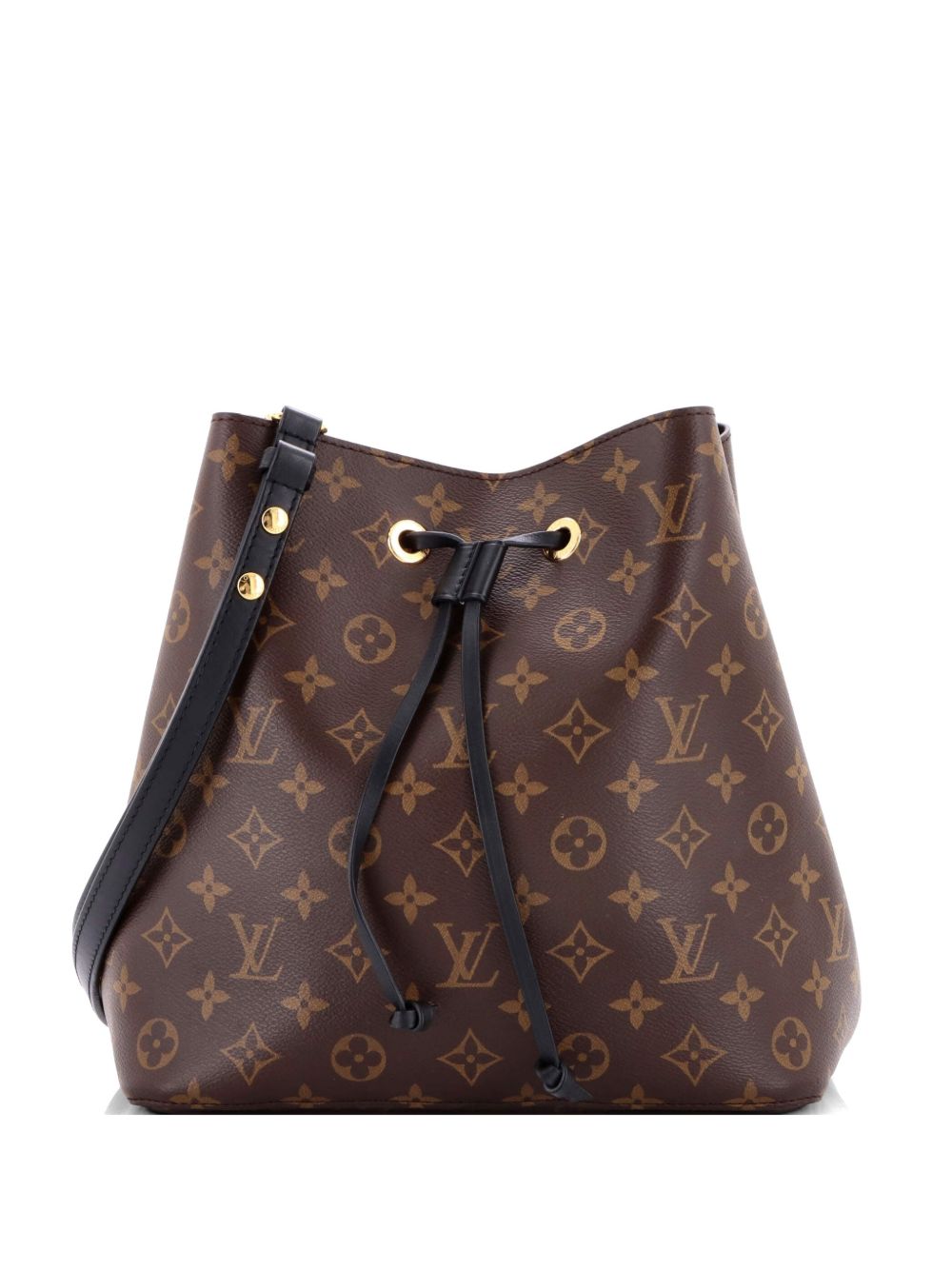 NeoNoe Handbag Monogram Canvas with Leather MM bucket bag
