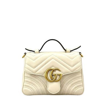 Calfskin Marmont Top Handle Bag Mini