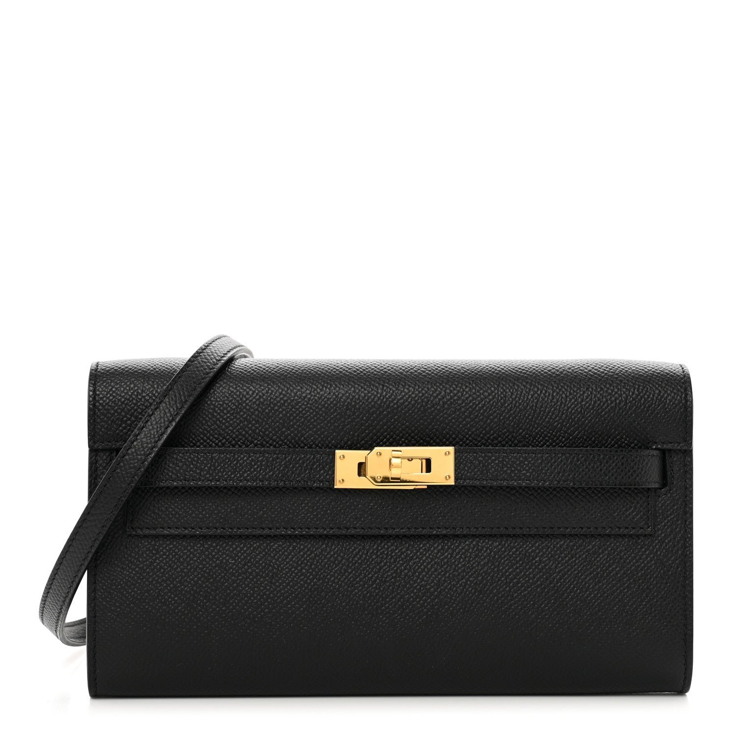Hermes Epsom Kelly Wallet To Go Black