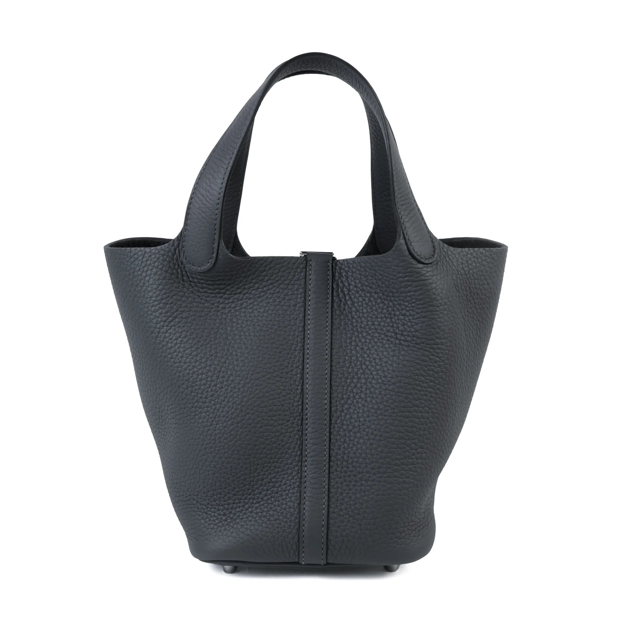 Unused ( Rank NS ) HERMÈS Picotin Lock PM Gris misty (H0) Clemence Palladium hardware W (2024)