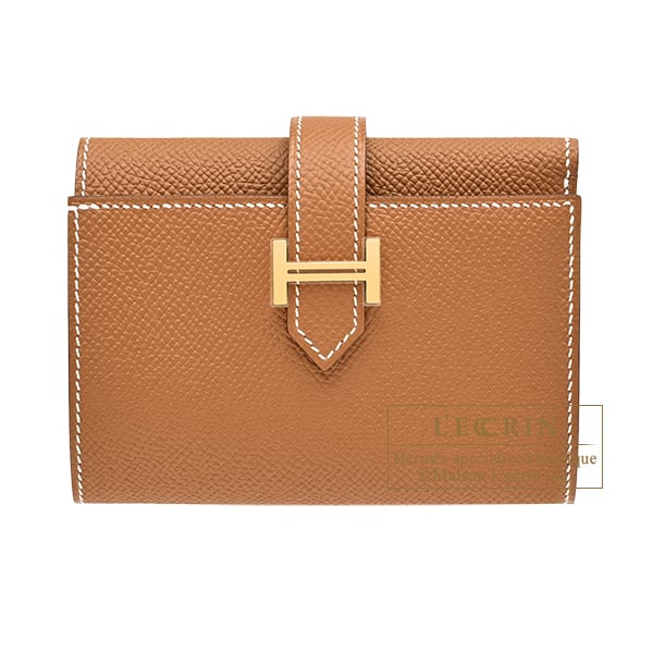 Hermes Bearn Conbine Gold Epsom leather Gold hardware