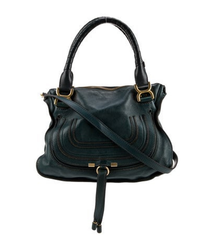 Chloe Leather Marcie Satchel Bag Medium
