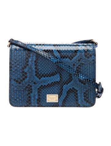 Snakeskin Messenger Bag