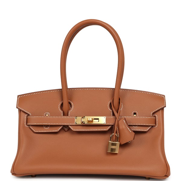 Hermes Shoulder Birkin Light 29 Gold Evercolor Gold Hardware