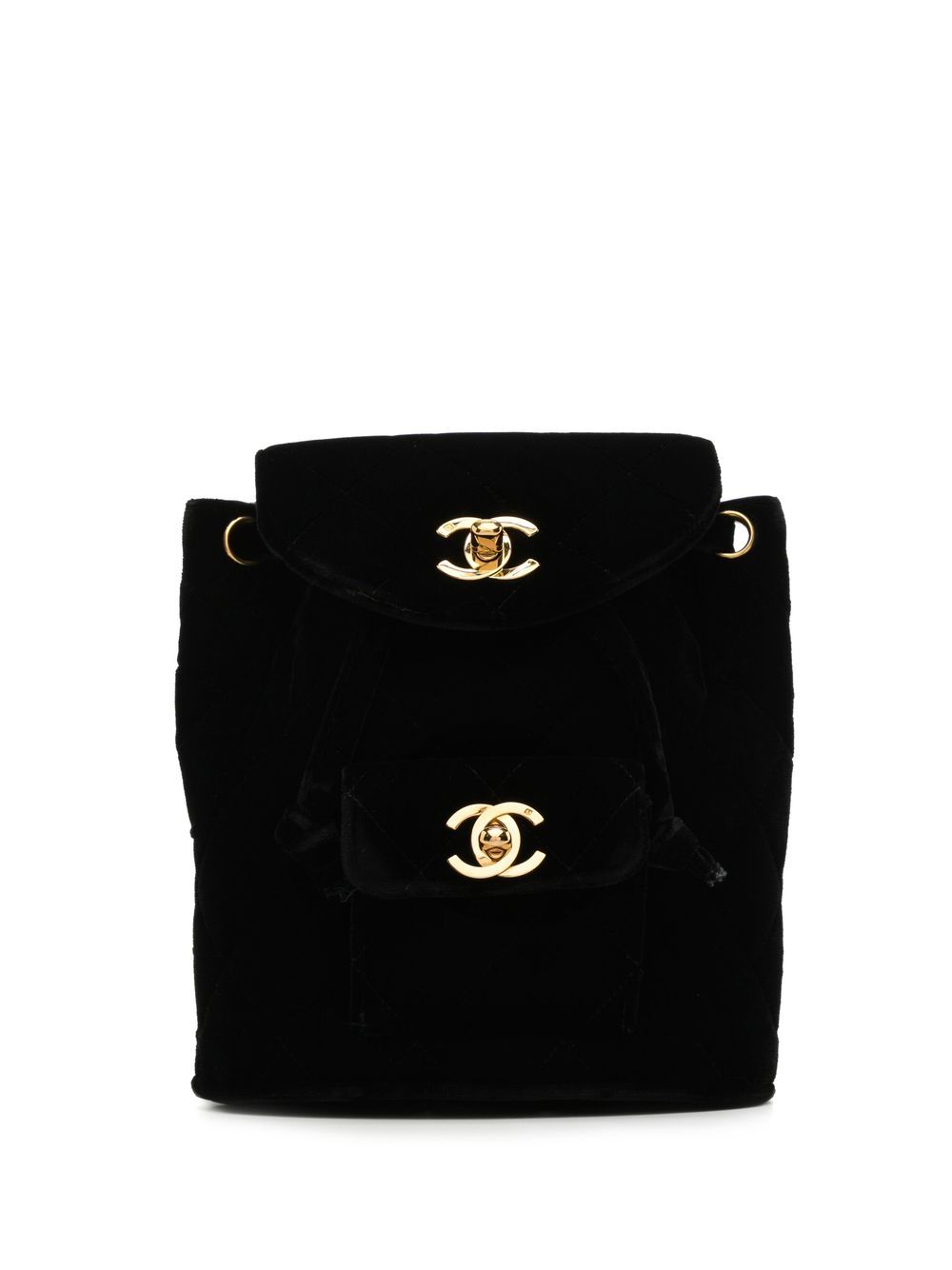 1995 Duma diamond-quilted backpack