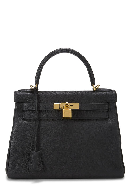 Hermes Black Togo Kelly Retourne 28