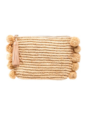 Loeffler Randall Straw Clutch w/ Tags