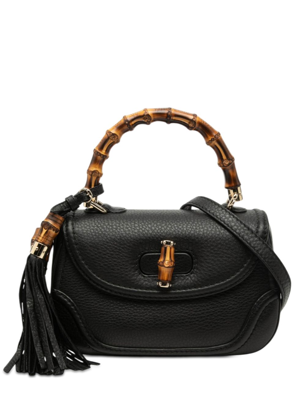 2000-2015 Small Leather New Bamboo Satchel handbag