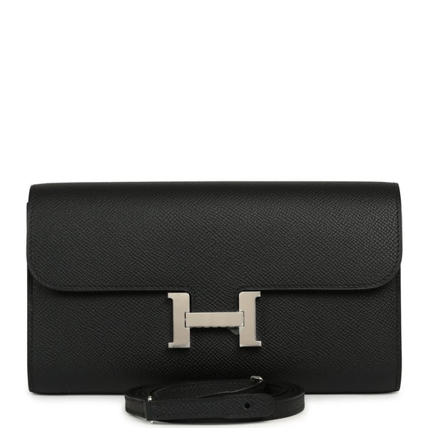 Hermes Constance Wallet To Go Black Epsom Palladium Hardware