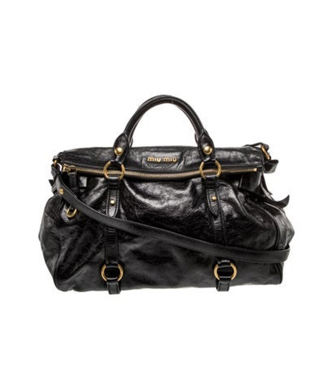 Miu Miu Miu Leather Top Handle Bag
