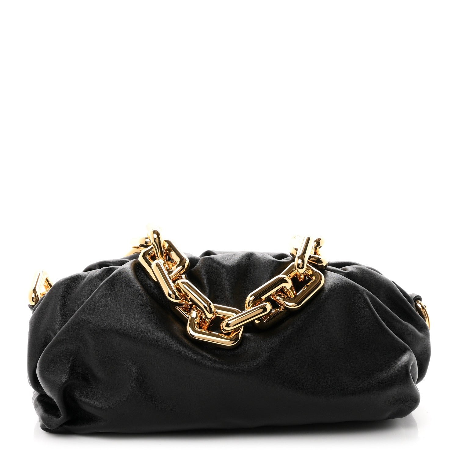Bottega Veneta Calfskin The Pouch Chain Black
