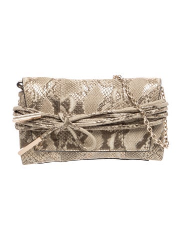 Embossed Leather Clutch