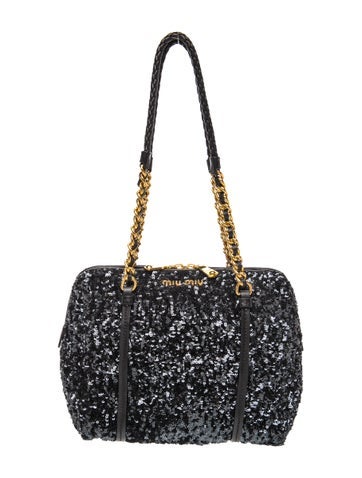 Miu Miu Sequins Shoulder Bag