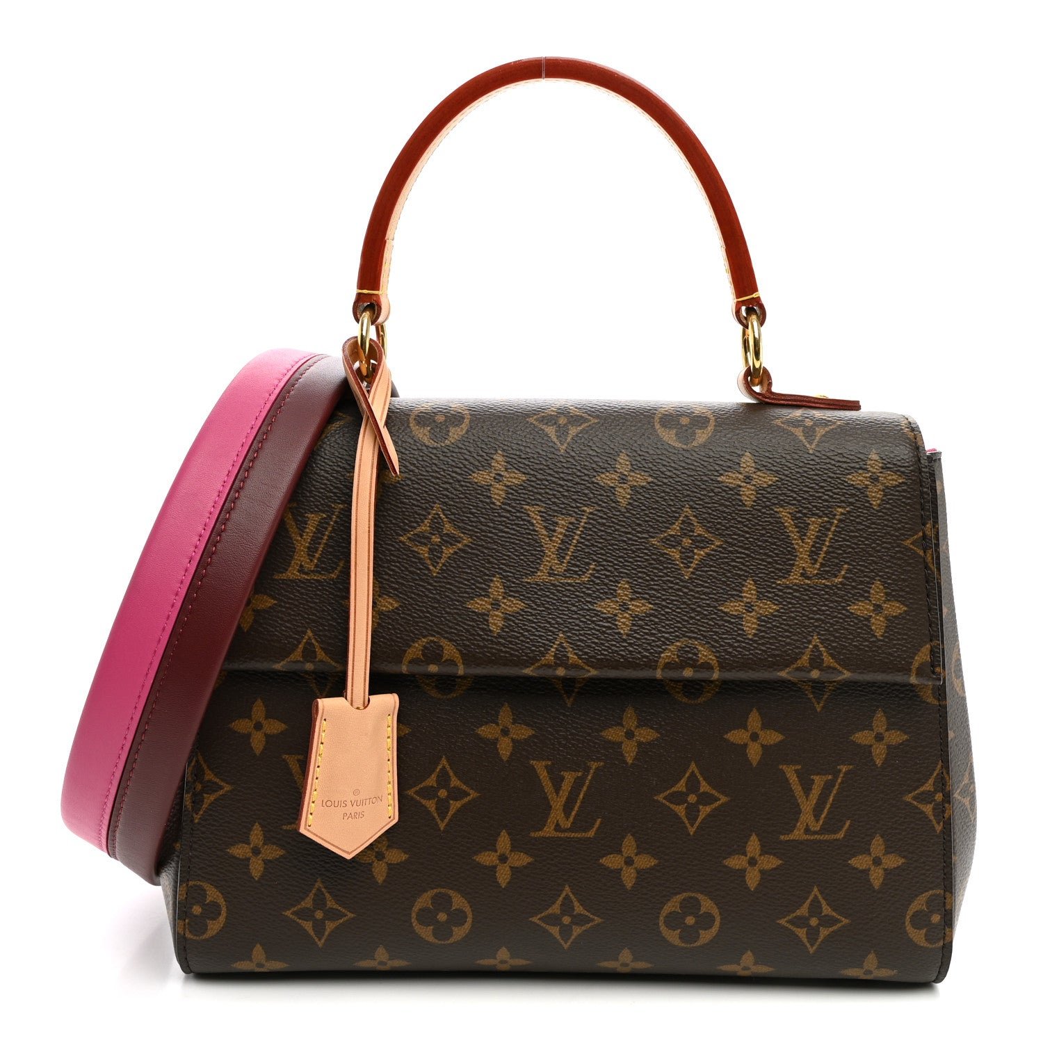 Louis Vuitton Monogram Cluny BB Bordeaux Fuchsia