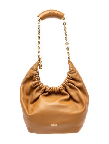 Leather squeeze bag Small 2024