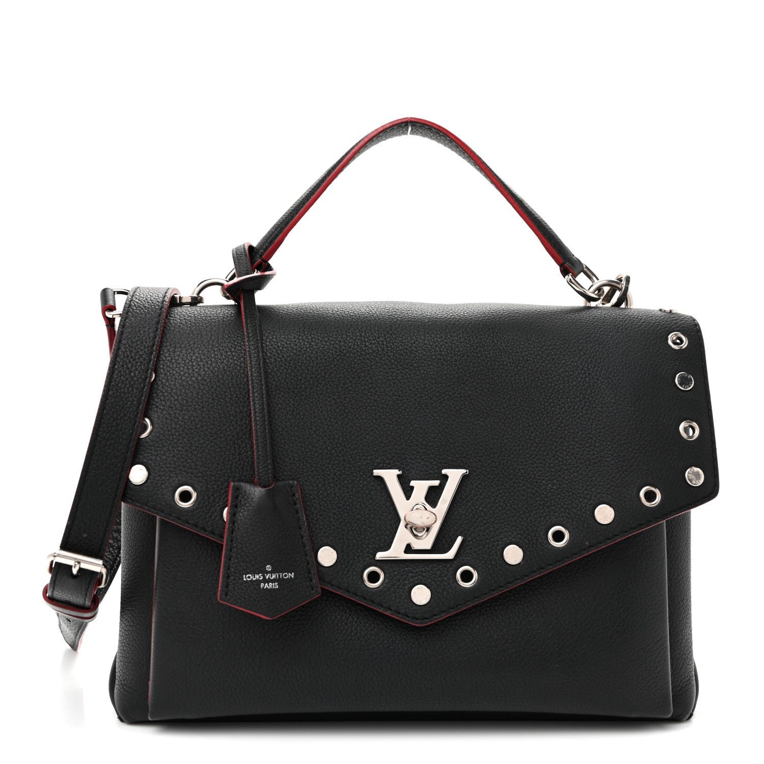 Louis Vuitton Soft Calfskin My Lockme Rivets Black