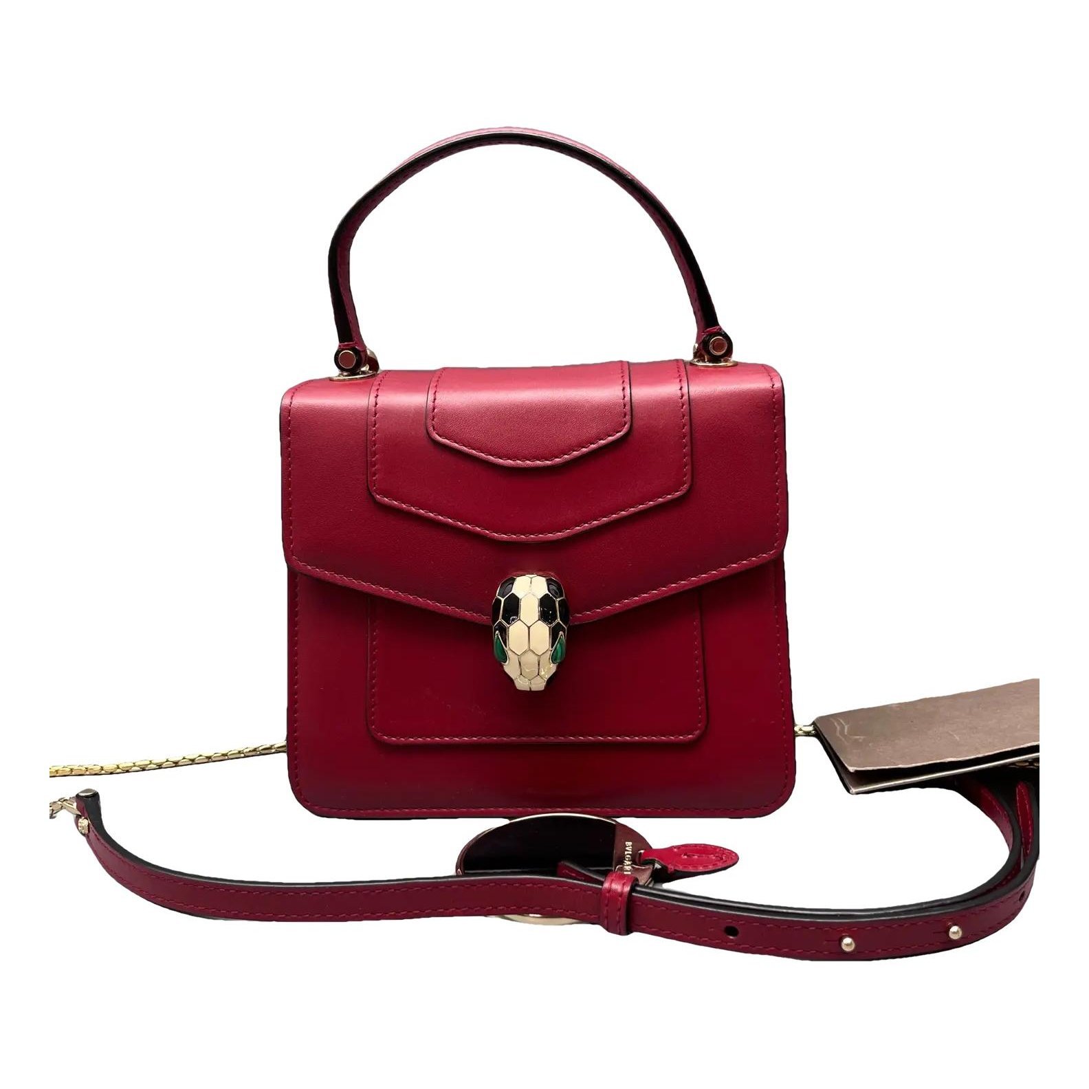 Serpenti leather crossbody bag