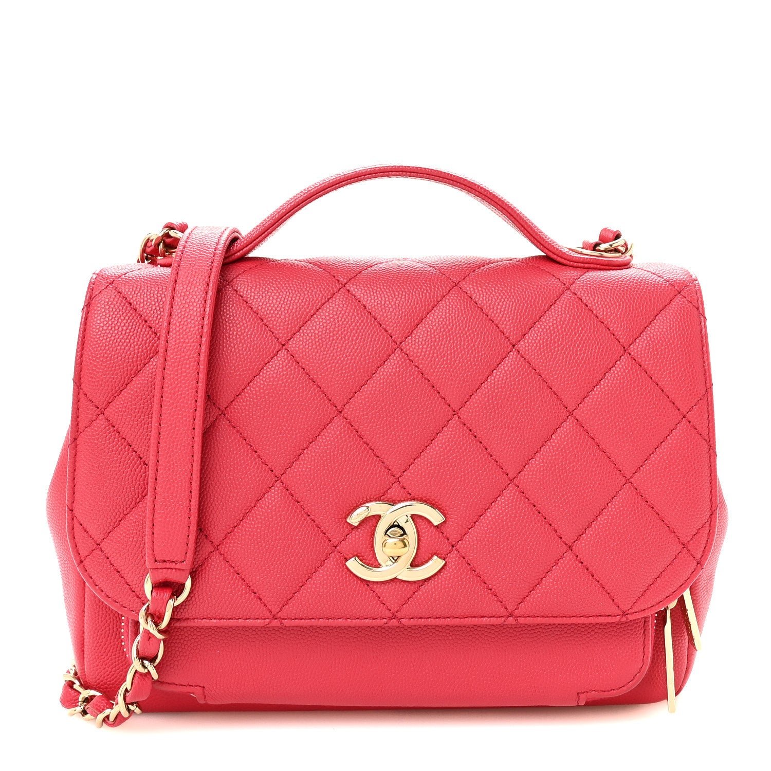 Chanel Caviar Quilted Medium Business Affinity Flap Pink