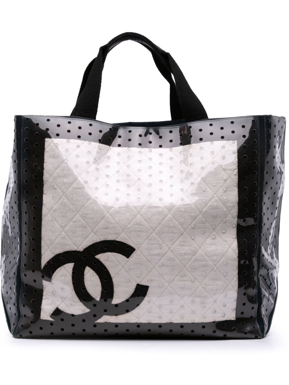 2008-2009 CC Quilted Cotton and PVC Punching tote bag