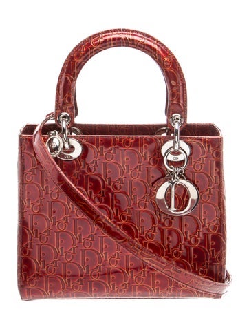 Patent Leather Lady Dior Medium Vintage