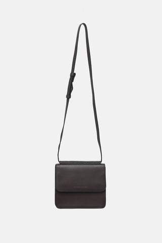 Brunello Cucinelli Leather Monili Flap Crossbody Bag