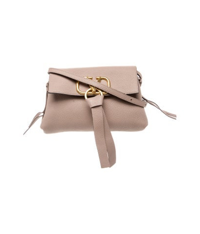 Valentino Leather V Ring Crossbody