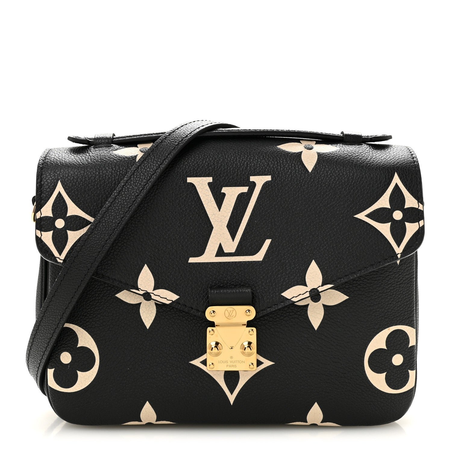 Louis Vuitton Empreinte Monogram Giant Pochette Metis Black Beige