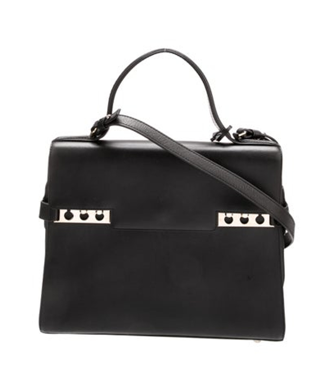 Delvaux Leather Top Handle Bag